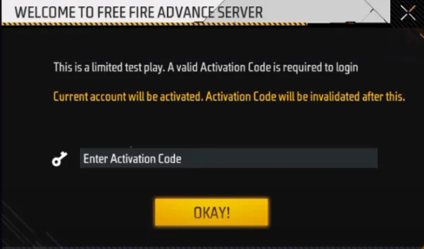 free fire advance server facebook login problem