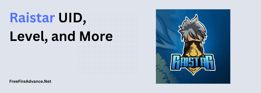 Raistar UID In Free Fire, Level, Profile Picture And More 1 Raistar UID, Level and more.