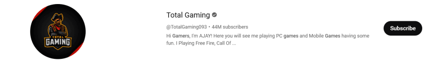 Ajju Bhai UID, Profile Picture, And Rank Status 2 Image of Ajju bhai YouTuber channel.